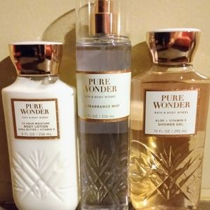 New Bath & Body Works set Pure Wonder body wash, lotion, and spray